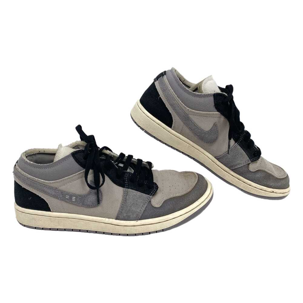 Nike Gray Black Jordan 1 Low SE Craft Sneakers | Size 9.5